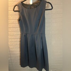 Theory Charcoal Sleeveless Midi Dress